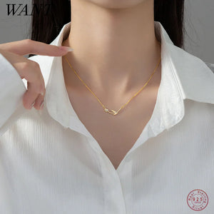 925 Silver Tulip Link Chain Pendant Necklace for Women Wedding Party