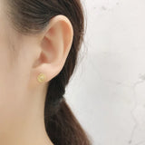 925 Silver Sun Pattern Mini Stud Earrings for Women