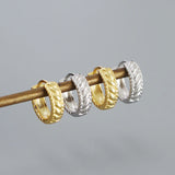 925 Silver Twisted Hoop Earrings
