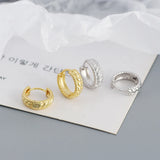 925 Silver Twisted Hoop Earrings