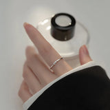 925 Silver Twist Opening Adjustable Ring for Women