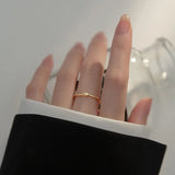 925 Silver Twist Opening Adjustable Ring for Women