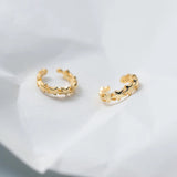 925 Silver Star No Piercing Ear Clip Earring for Women