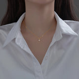 925 Silver Flower Pendant Necklace Zircon Wedding Jewelry