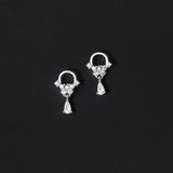 925 Silver Zircon Water Drop Earrings Wedding Jewelry