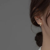 925 Silver Zircon Water Drop Earrings Wedding Jewelry