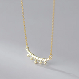 925 Silver Zircon Pendant Necklace Wedding Party Jewelry