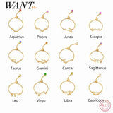 925 Silver Constellation Adjustable Rings for Women