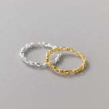 925 Sterling Silver Knot Interlocking Gothic Ring Punk Hip Hop Couple Jewelry