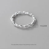 925 Sterling Silver Knot Interlocking Gothic Ring Punk Hip Hop Couple Jewelry