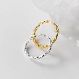 925 Sterling Silver Knot Interlocking Gothic Ring Punk Hip Hop Couple Jewelry