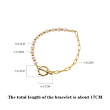 Baroque Natural Pearl 925 Sterling Silver Bracelet