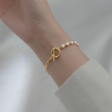 Baroque Natural Pearl 925 Sterling Silver Bracelet