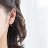 925 Sterling Silver Ball Bead Stud Earrings for Women Ear Clip