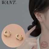 925 Sterling Silver Star No Piercing Ear Cuff Sweet Jewelry Gift