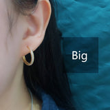 Bohemian Pave Zircon Round Ear Buckle 925 Sterling Silver Earrings
