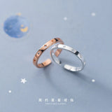 925 Sterling Silver Star Couple Ring for Women