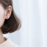 925 Sterling Silver Zircon Star Studs Earrings for Women