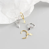 925 Silver Lightning Stud Earrings Women Fine Jewelry Gift