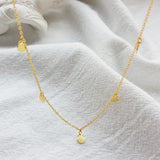 925 Silver Round Dangle Necklace for Women