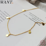 925 Silver Round Dangle Necklace for Women