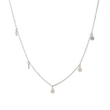 925 Silver Round Dangle Necklace for Women