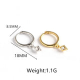Geometric Inlaid CZ Mini Small Stud Earrings 925 Sterling Silver