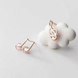 925 Silver Zircon Sweet Stud Earrings for Women