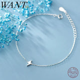 925 Silver Mini Lightning Bracelet for Women Gift