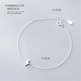 925 Silver Mini Lightning Bracelet for Women Gift
