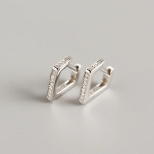 Zircon Geometric Stud Earrings for Women Party Jewelry Gift