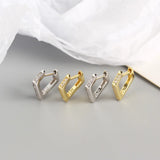 Zircon Geometric Stud Earrings for Women Party Jewelry Gift