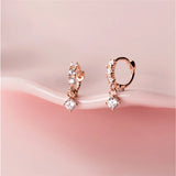 CZ Gothic Princess Earrings 925 Silver