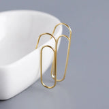 925 Sterling Silver Paper Clips Earrings for Women Party Jewelry