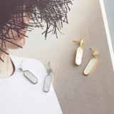 925 Silver Geometric Drop Earrings Boho Accessory