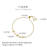 925 Sterling Silver Star Bracelet for Women Wedding Accessories