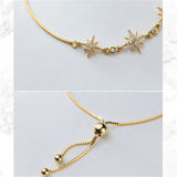 925 Sterling Silver Star Bracelet for Women Wedding Accessories