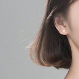 925 Silver Bunny Rabbit Stud Earrings for Women - Birthday Gift