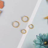 925 Silver Twist Round Stud Earrings Minimalist Design