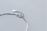 925 Silver Glossy Bead Charm Bracelet for Women