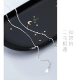 925 Silver Glossy Bead Charm Bracelet for Women