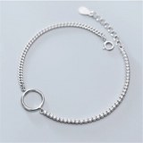 925 Sterling Silver Hollow Cuban link Chain Bracelet Wedding Jewelry Gift