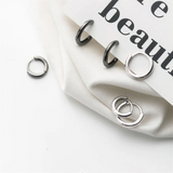925 Sterling Silver Short Hoop Earrings for Party Accessories