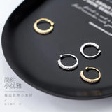 925 Sterling Silver U-shaped Clip Earrings Punk Rock Ear Cuff Jewelry