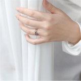 925 Silver Unisex A-Z Initial Name Rings for Women Men