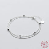 Sterling Silver Cross Rope Chain Bracelet Women Girls Gift
