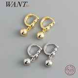 925 Silver Boho Tassel Beads Stud Earrings for Women