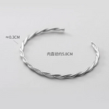 925 Silver Twist Charm Bracelet for Women Party Wedding Gift