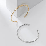 925 Silver Twist Charm Bracelet for Women Party Wedding Gift