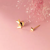 925 Sterling Silver Butterfly Stud Earrings for Women Teen Sweet Party Jewelry
